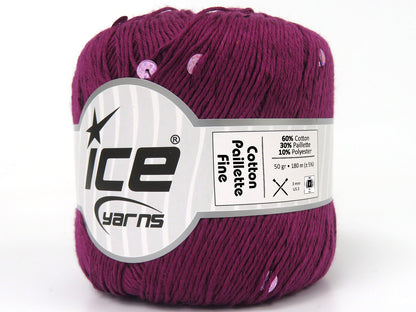 Cotton Paillette Fine Purple  fnt2-83770