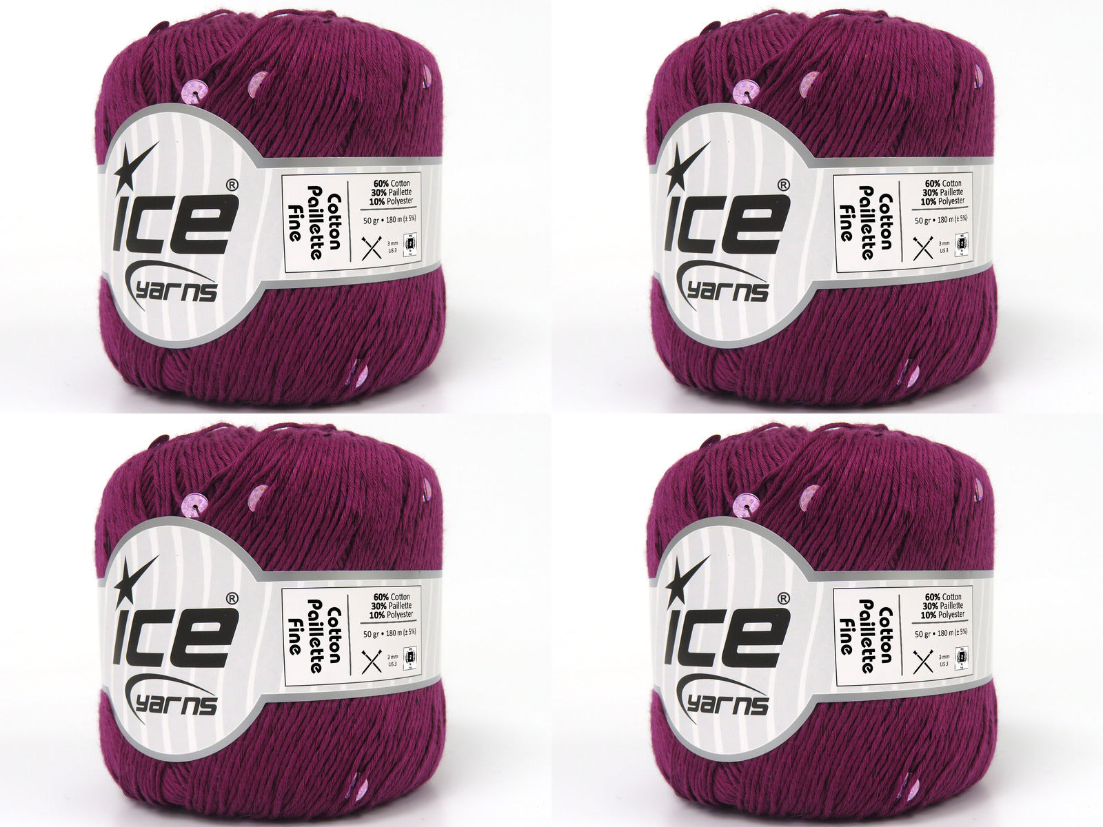 Cotton Paillette Fine Purple  fnt2-83770