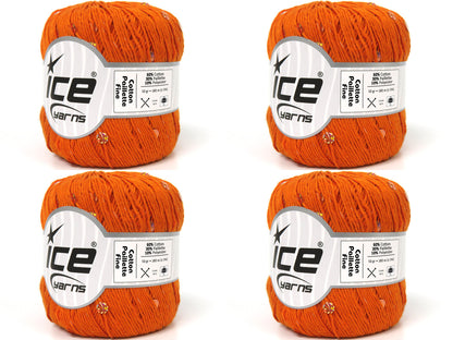 Cotton Paillette Fine Orange  fnt2-83771