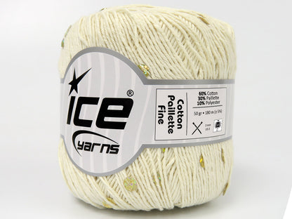 Cotton Paillette Fine Cream  fnt2-83773