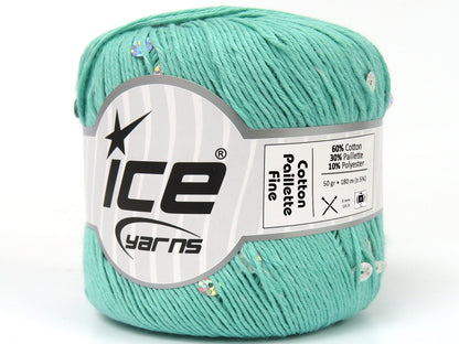 Cotton Paillette Fine Green  fnt2-83780