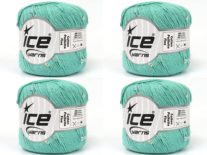 Cotton Paillette Fine Green  fnt2-83780