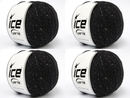 Baby Alpaca Tweed Anthracite Black fnt2-83921