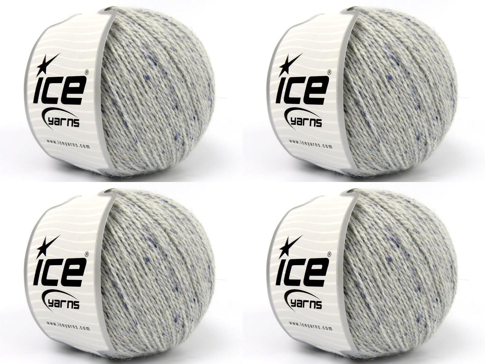 Baby Alpaca Tweed Light Grey, Light Blue fnt2-83922