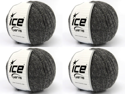 Baby Alpaca Tweed Dark Grey fnt2-83925