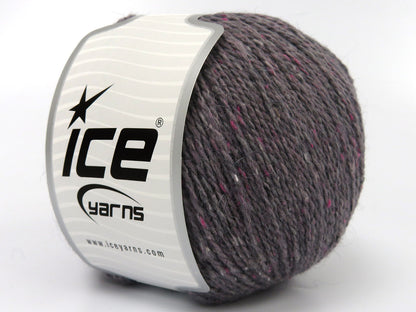 Baby Alpaca Tweed Grey, Light Maroon fnt2-83926