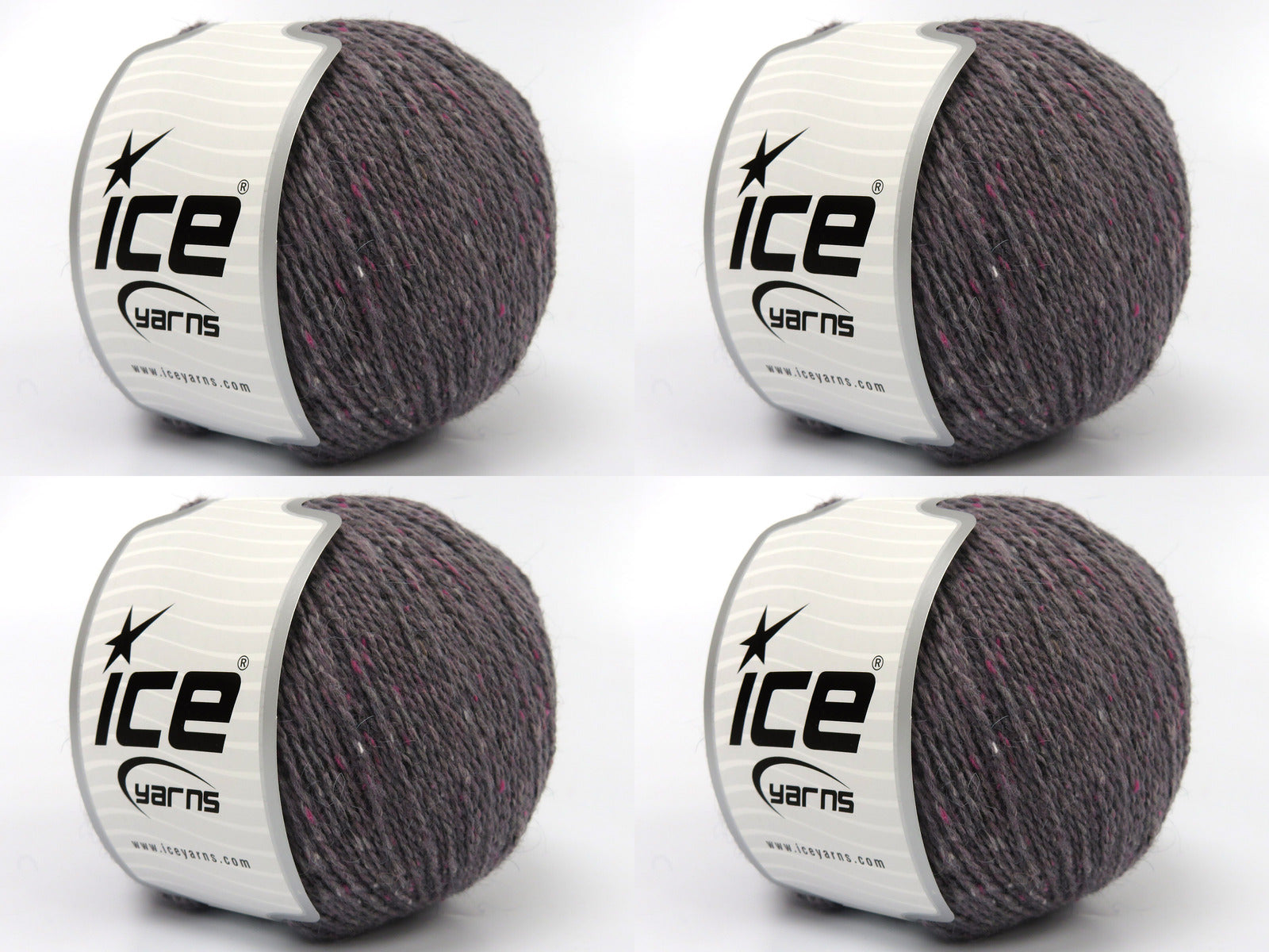 Baby Alpaca Tweed Grey, Light Maroon fnt2-83926