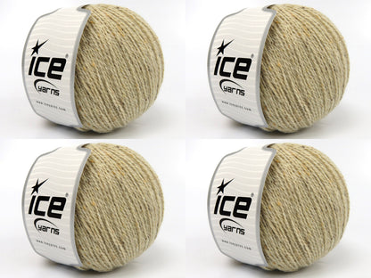 Baby Alpaca Tweed Dark Cream fnt2-83927