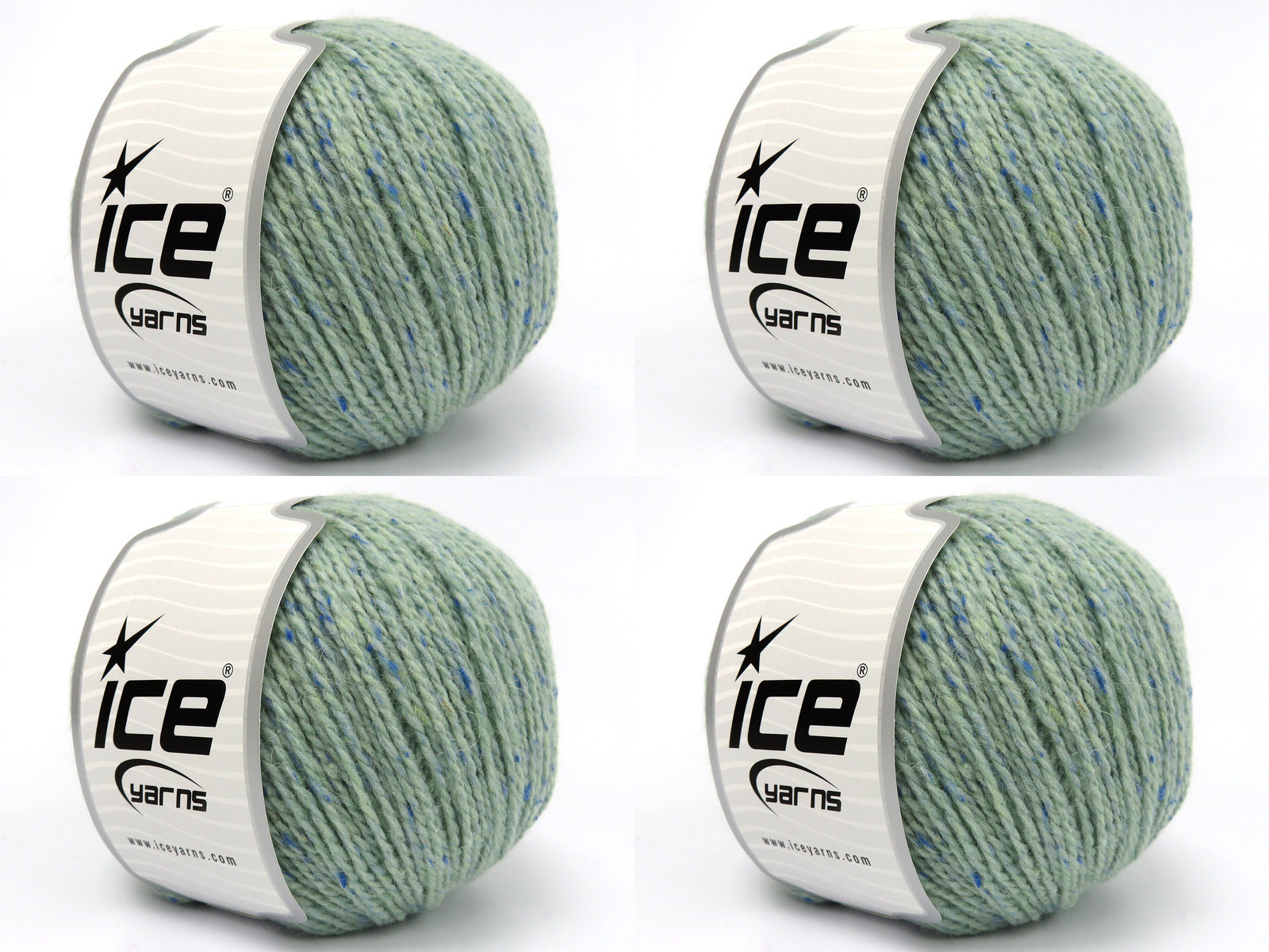 Baby Alpaca Tweed Mint Green Shades fnt2-83935