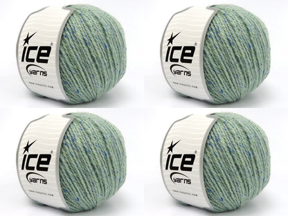 Baby Alpaca Tweed Mint Green Shades fnt2-83935