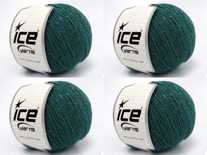 Baby Alpaca Tweed Green Shades fnt2-83936