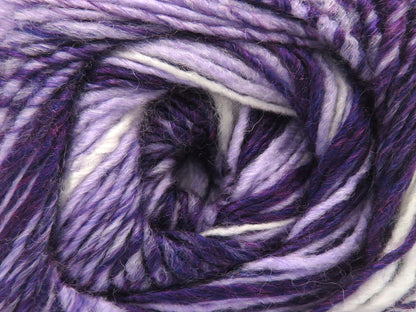 Anatolia Wool Cord Purple Shades, White fnt2-83960
