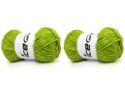 Jeans Wool Bulky Olive Green Melange fnt2-83966