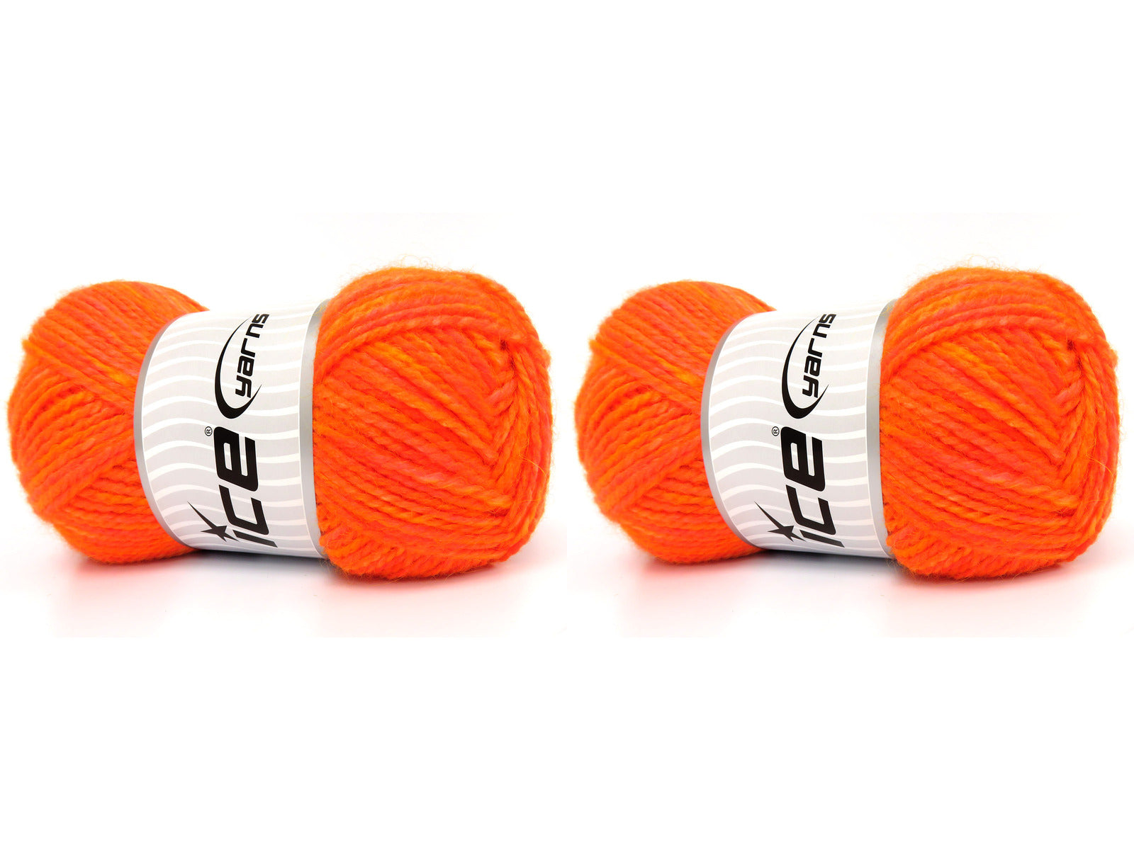 Jeans Wool Bulky Neon Orange Melange fnt2-83968