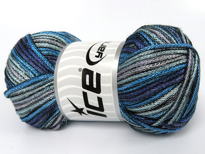 Starry Night Blue Shades, Silver Grey fnt2-84011