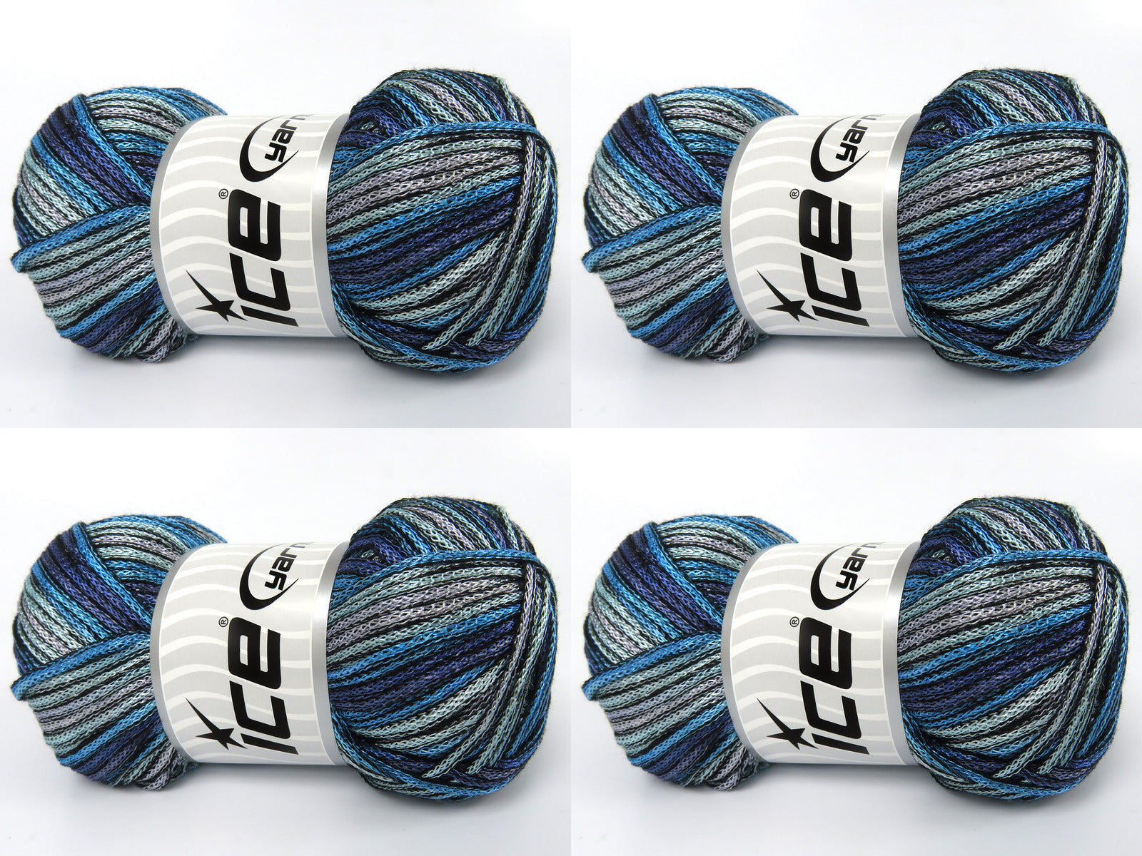 Starry Night Blue Shades, Silver Grey fnt2-84011