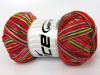 Starry Night Red, Pink, Green, Gold, Salmon fnt2-84015