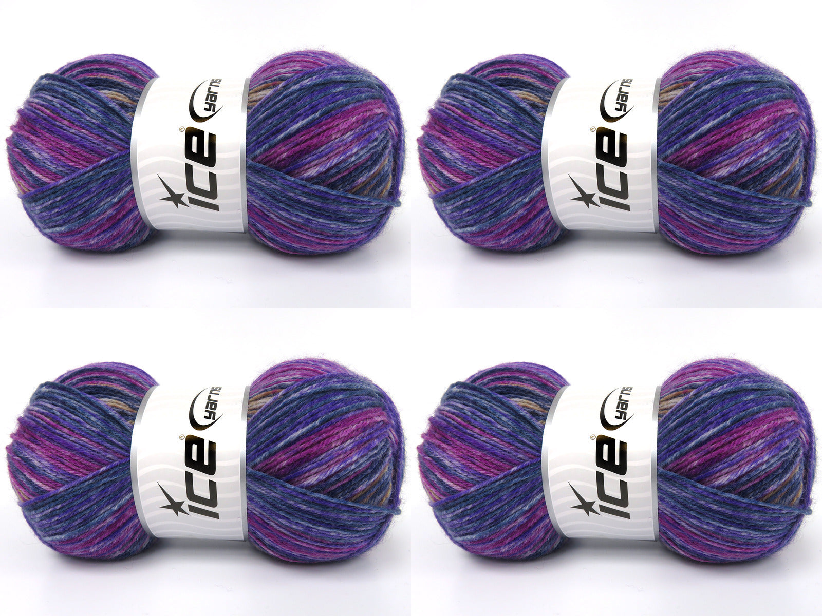 Sock Spray Purple Shades, Grey, Blue, Camel fnt2-84018