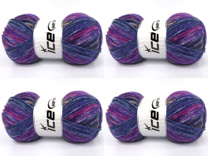 Sock Spray Purple Shades, Grey, Blue, Camel fnt2-84018