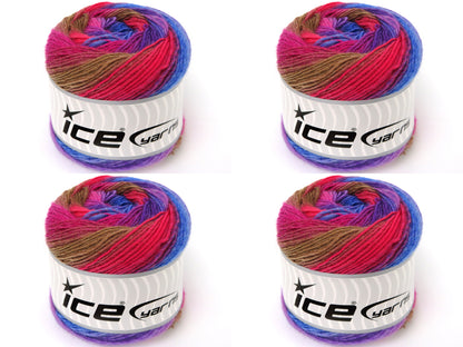 Cakes Magic Sock Purple Shades, Pink Shades, Brown, Blue fnt2-84029