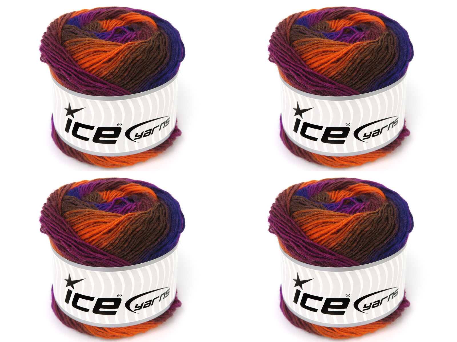 Cakes Magic Sock Purple Shades, Orange, Brown fnt2-84031