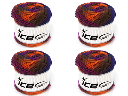 Cakes Magic Sock Purple Shades, Orange, Brown fnt2-84031