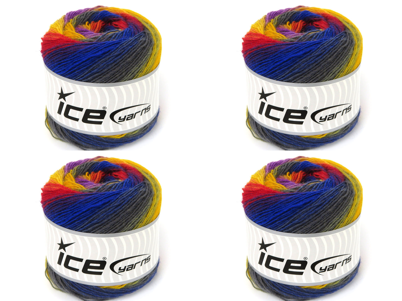 Cakes Magic Sock Blue, Grey, Red, Yellow fnt2-84037