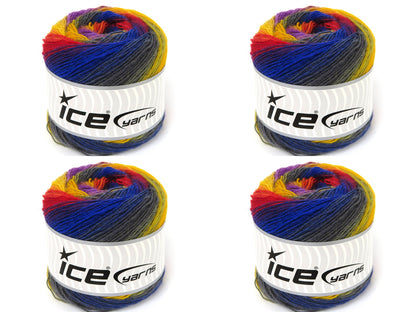 Cakes Magic Sock Blue, Grey, Red, Yellow fnt2-84037