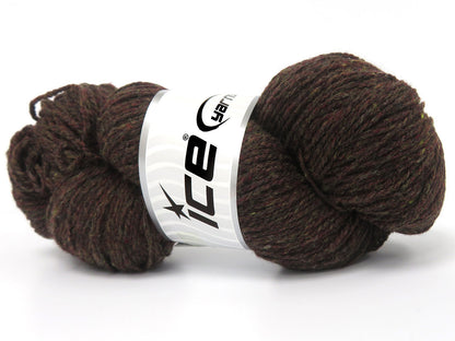 Organic Merino Wool Dark Brown, Copper, Khaki fnt2-84096