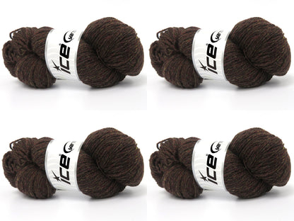 Organic Merino Wool Dark Brown, Copper, Khaki fnt2-84096