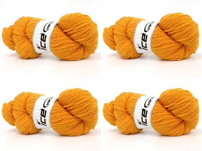 Organic Merino Wool Dark Yellow fnt2-84105