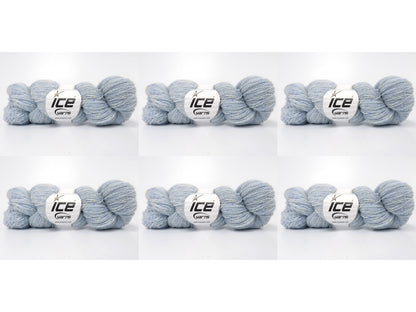 Shetland Wool Light Blue Shades, White This product is made from 100% Shetland Island Wool. fnt2-84189