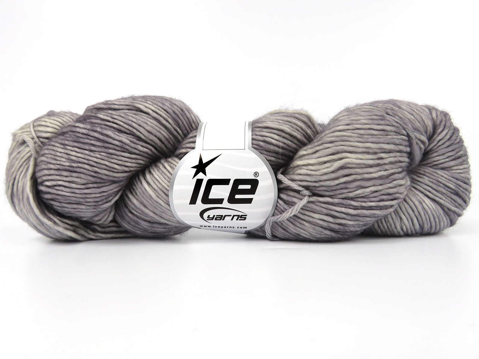 Hand Dyed Superwash Merino Grey Melange fnt2-84204