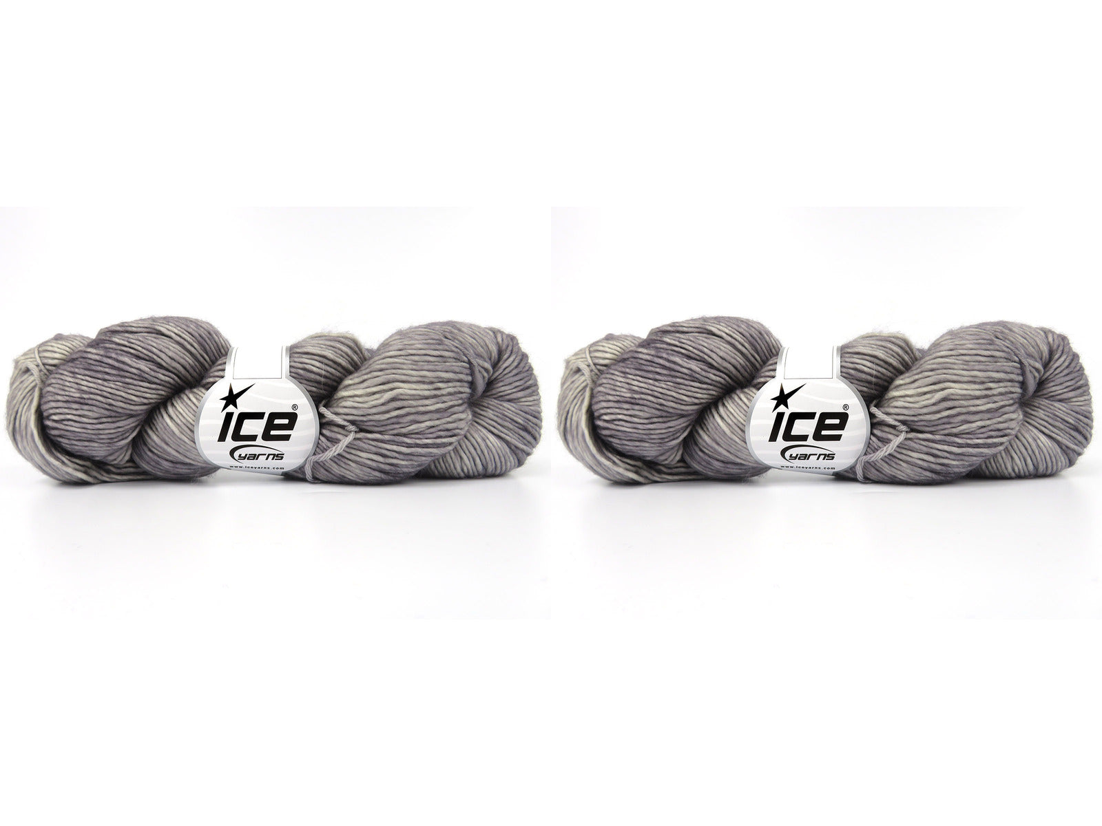 Hand Dyed Superwash Merino Grey Melange fnt2-84204