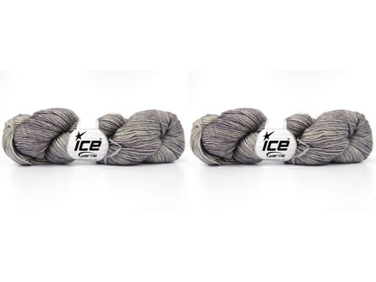 Hand Dyed Superwash Merino Grey Melange fnt2-84204
