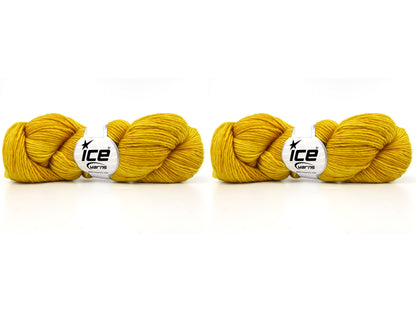 Hand Dyed Superwash Merino Gold Melange fnt2-84206