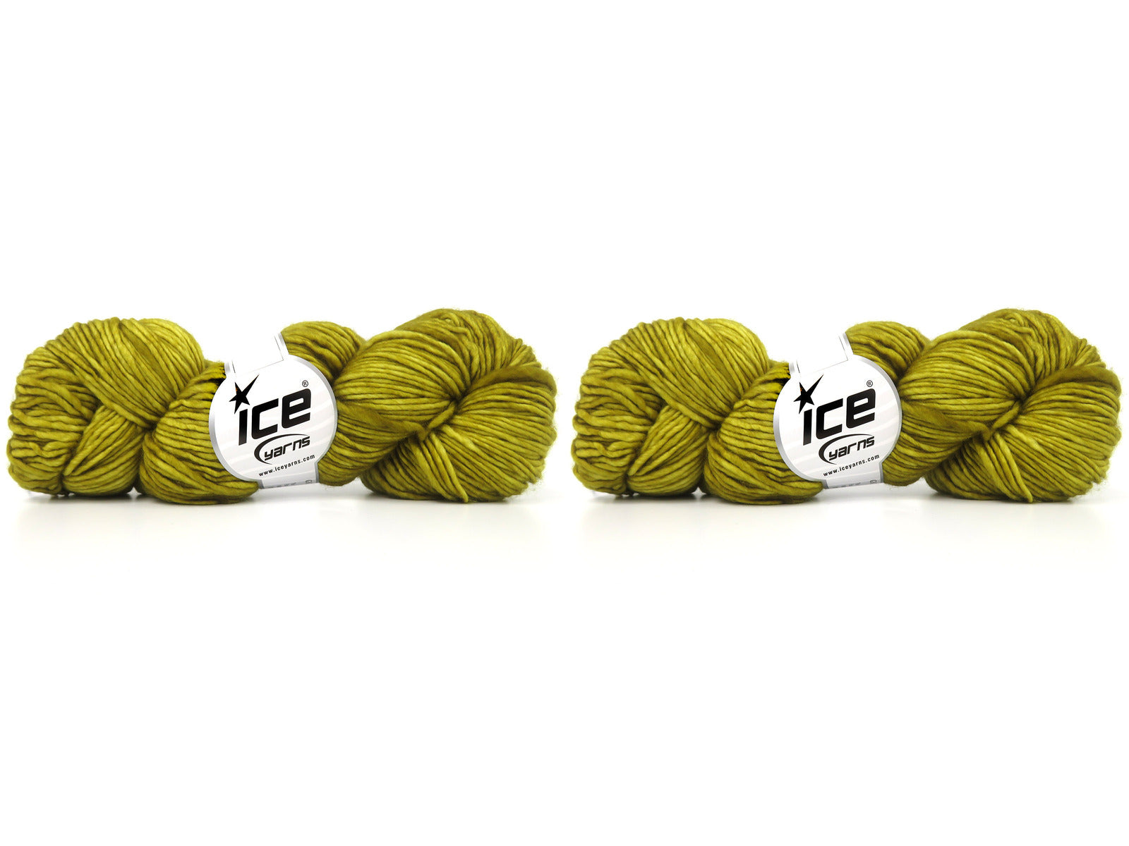 Hand Dyed Superwash Merino Olive Green Melange fnt2-84220