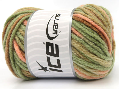 Star Merino Batik Brown Shades, Light Salmon, Camel Shades fnt2-84227