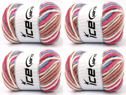 Star Merino Batik Blue, Pink Shades, Cream fnt2-84232