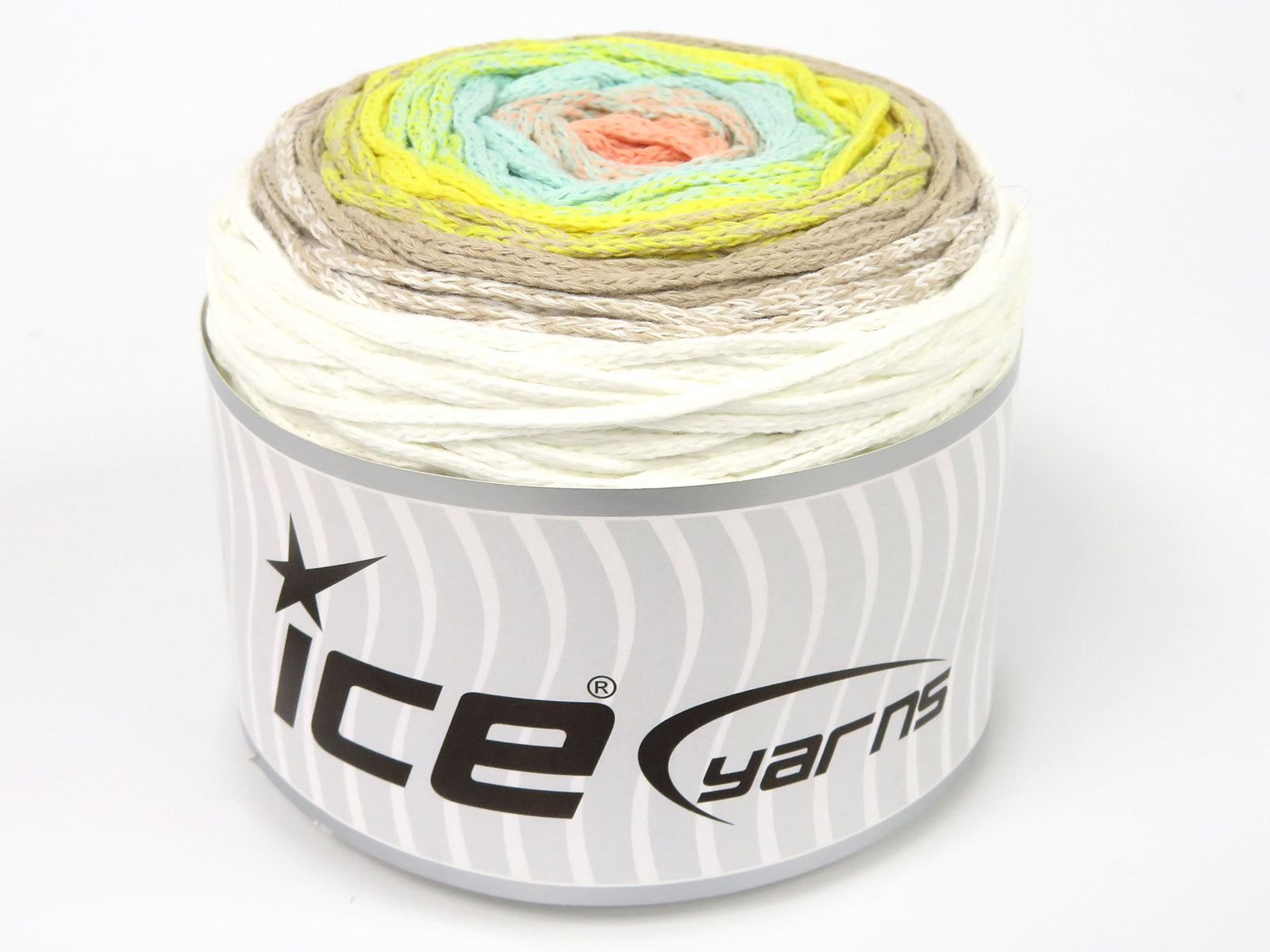 Cakes Macrame Cotton Magic Salmon, Mint Green, Yellow, Camel, White fnt2-84271