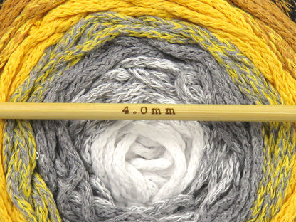 Cakes Macrame Cotton Magic White, Grey, Gold, Yellow, Black fnt2-84273