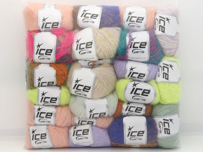Mixed Lot Multicolor Winter Yarns fnt2-84309