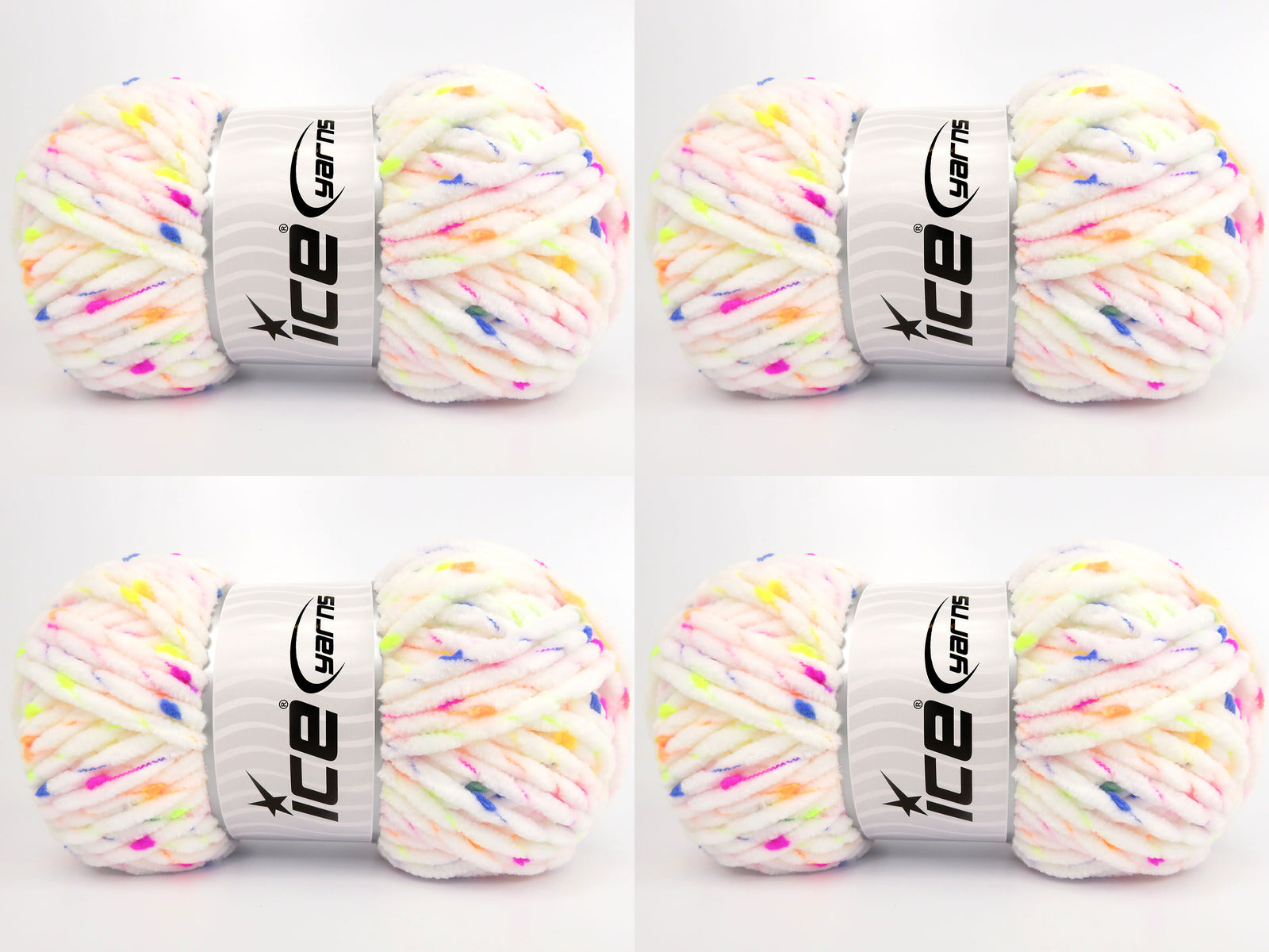 Chenille Baby Tweed White fnt2-84382