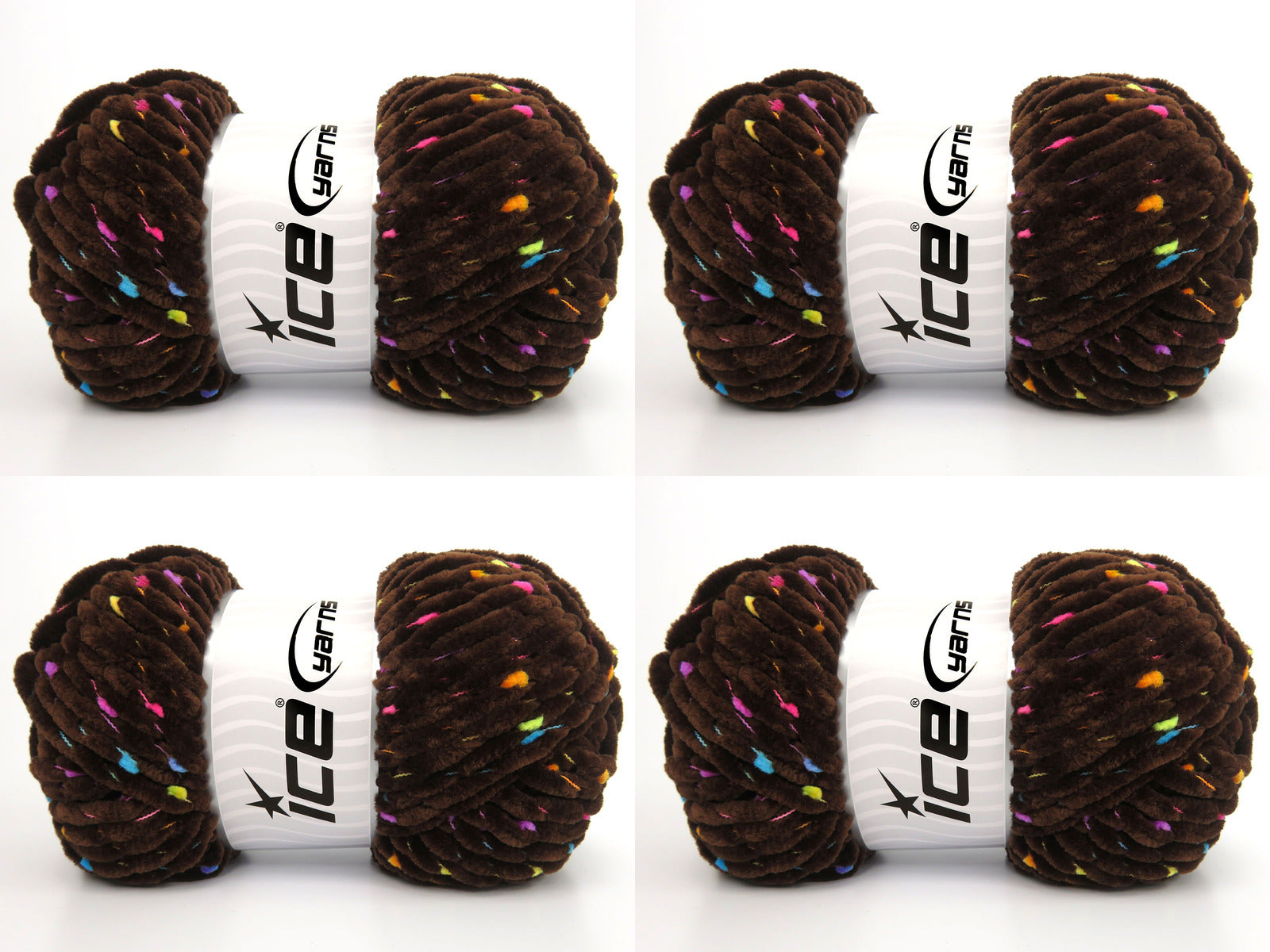 Chenille Baby Tweed Dark Brown fnt2-84386