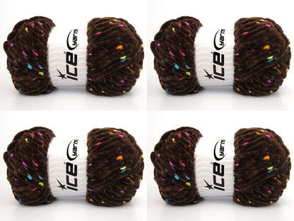 Chenille Baby Tweed Dark Brown fnt2-84386