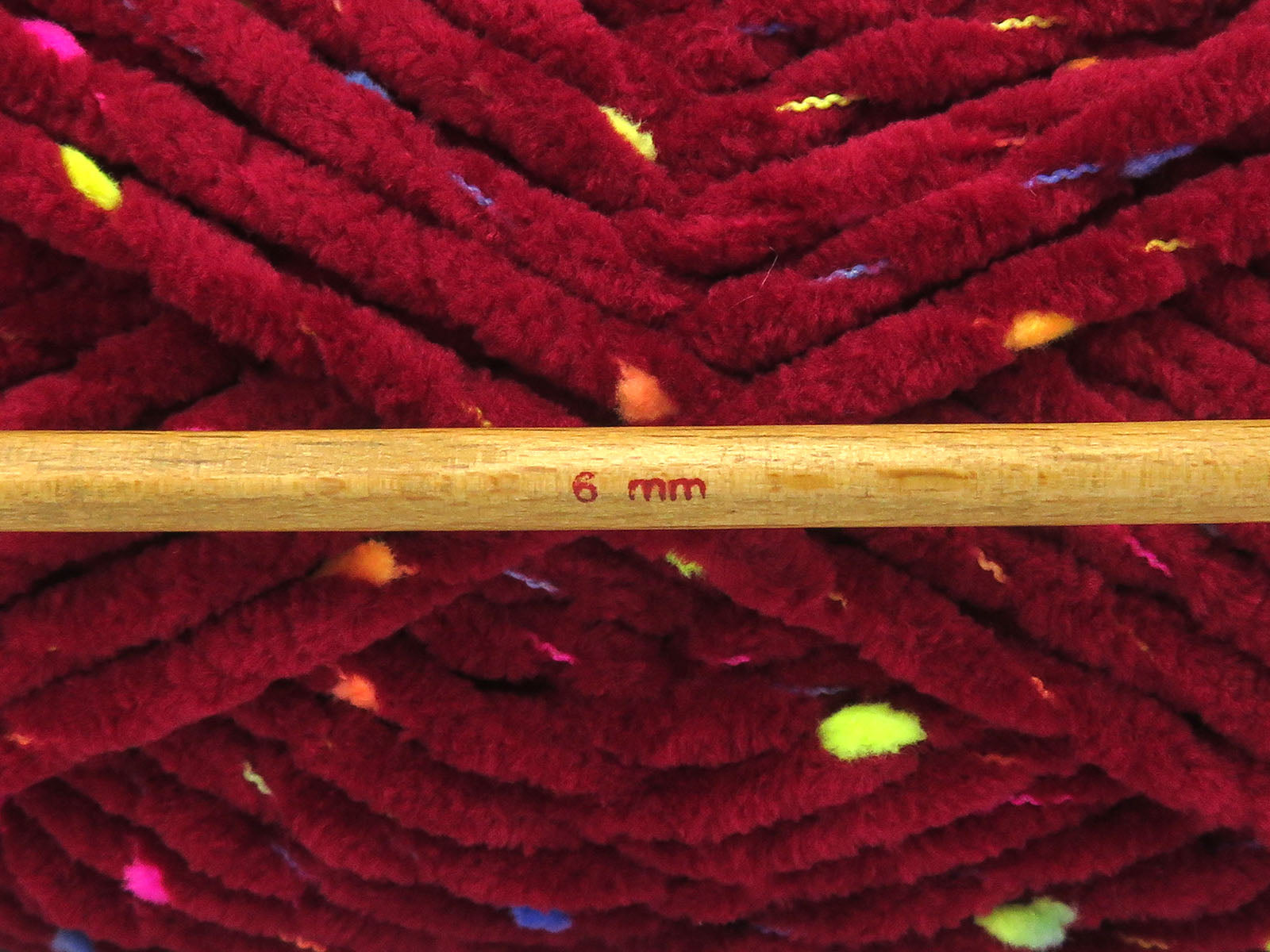 Chenille Baby Tweed Burgundy fnt2-84396