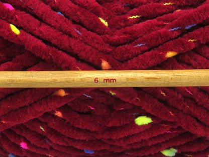 Chenille Baby Tweed Burgundy fnt2-84396