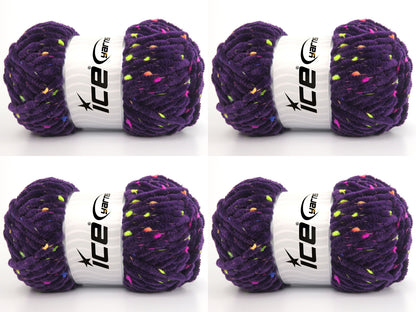 Chenille Baby Tweed Purple fnt2-84398