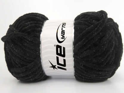Chenille Baby Glitz Black fnt2-84409