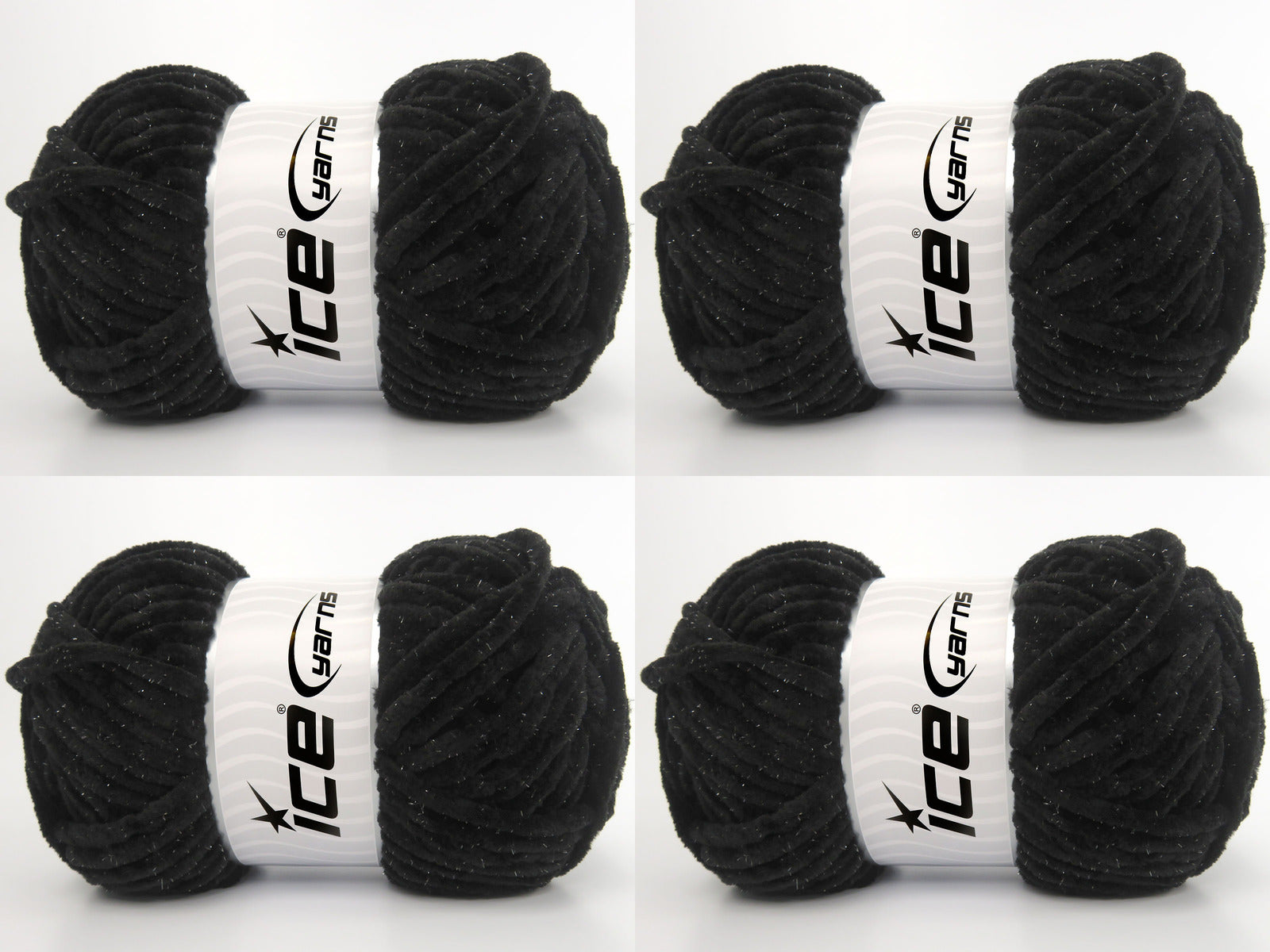 Chenille Baby Glitz Black fnt2-84409